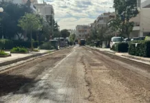 Δήμος Αγίας Βαρβάρας: εργασίες ανάπλασης σε κεντρικές οδούς