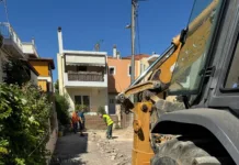 Αντικατάσταση αγωγού αποχέτευσης στις οδούς Χανίων και Μεσαράς στο Δήμο Ηρακλείου Αττικής