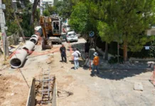 Συνεχίζεται η αντιπλημμυρική προστασία της Αγίας Φιλοθέης Αμαρουσίου