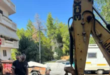 Άμεση παρέμβαση στην οδό Κυκλάδων