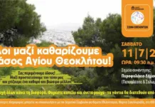 Καθαρισμός Δάσους Αγίου Θεοκλήτου: Πρόσκληση σε εθελοντική δράση από τον Δήμο Βριλησσίων