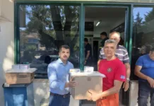 Παράδοση εξοπλισμού προστασίας στις εθελοντικές ομάδες του Σπαπ Παράδοση εξοπλισμού προστασίας σε εθελοντές