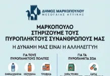 Δράση συγκέντρωσης ειδών πρώτης ανάγκης στον Δήμο Μαρκοπούλου για τους πυρόπληκτους Συγκέντρωση ειδών πρώτης ανάγκης για πυρόπληκτους στον Δήμο Μαρκοπούλου
